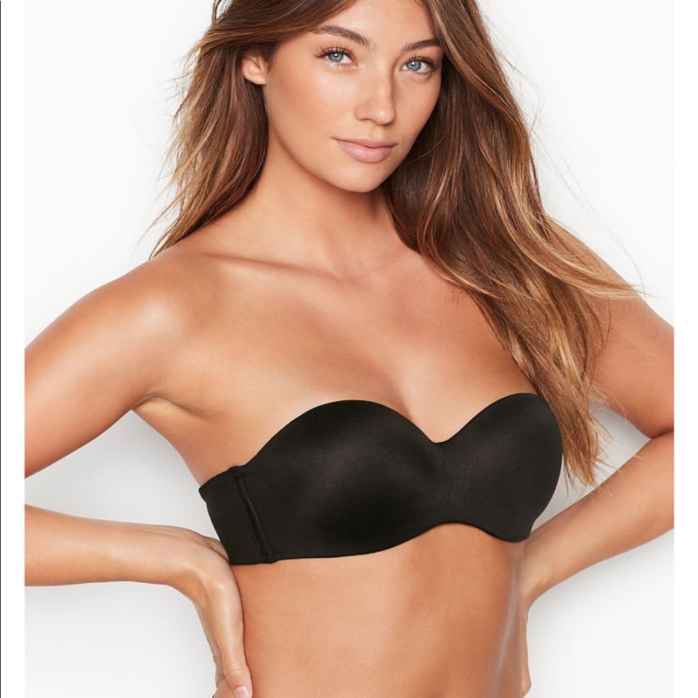 VS Victoria Secret Body Strapless Bra 32C Black